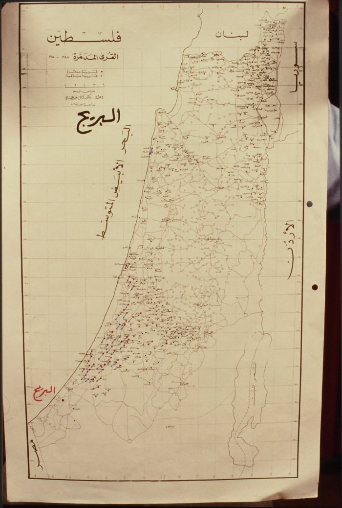 خارطة اللجوء إلى مخيم البريج