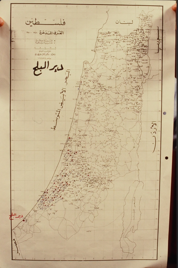 خارطة اللجوء إلى مخيم دير البلح
