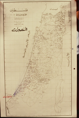 خارطة اللجوء إلى مخيم النصيرات
