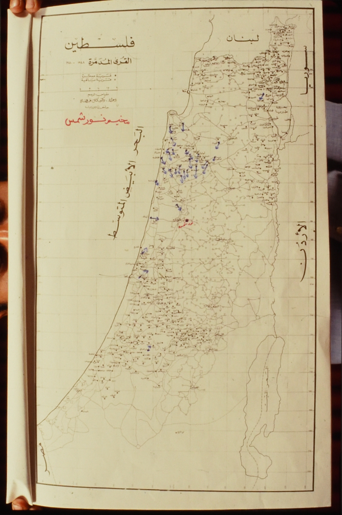 خارطة اللجوء إلى مخيم نور شمس