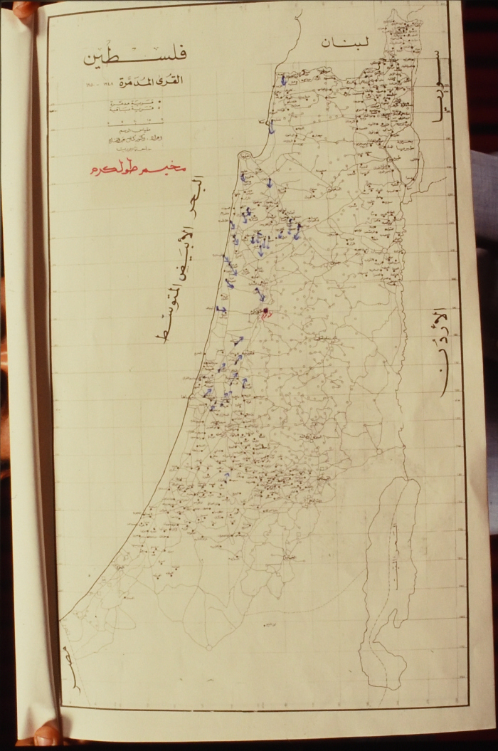 خارطة اللجوء إلى مخيم طولكرم