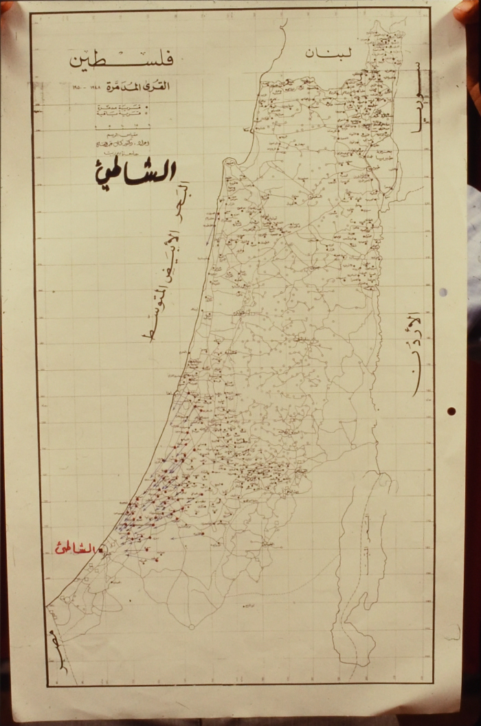 خارطة اللجوء إلى مخيم الشاطئ