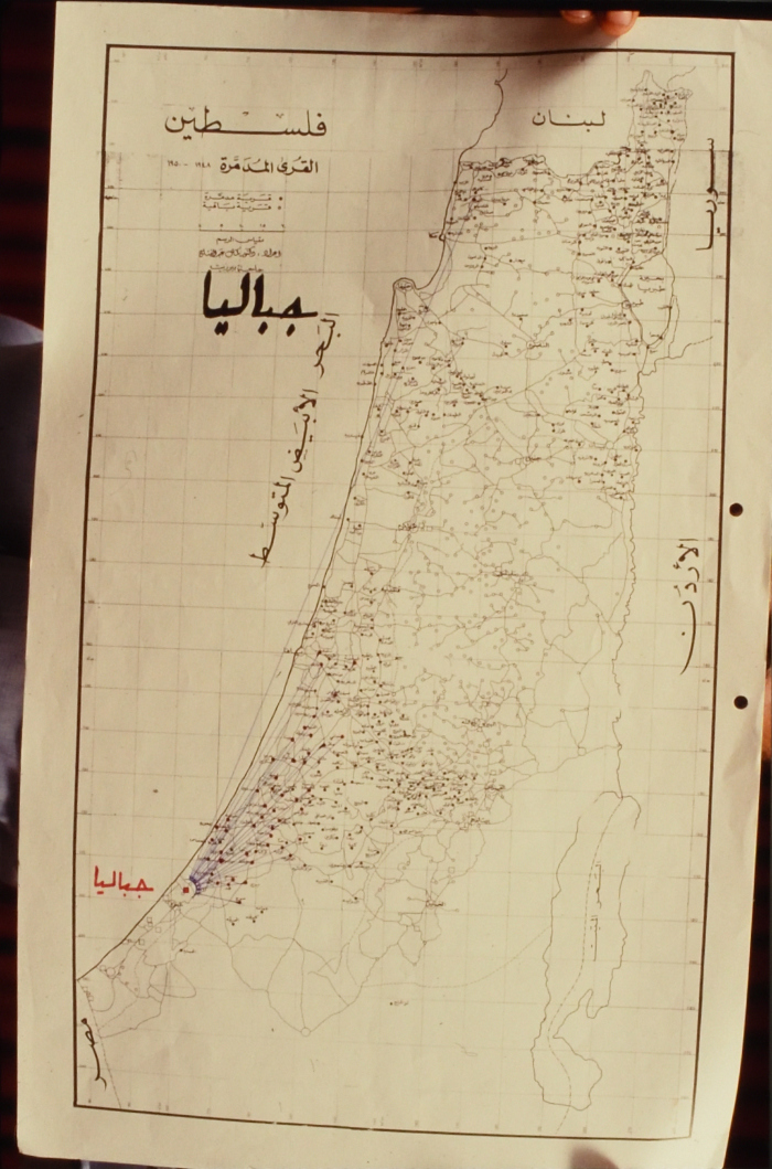 A Map of Refuge to Jabalia Refugee Camp