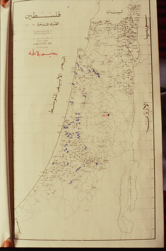 خارطة اللجوء إلى مخيم بلاطة