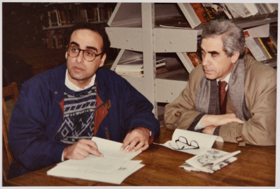 Two Men in a Library 