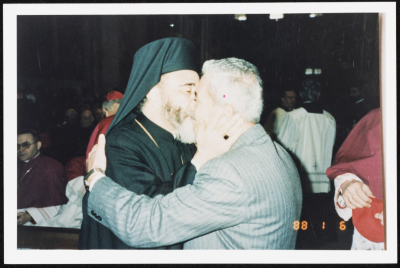 Tawfiq Zayyad Accompanied by Hilarion Capucci in Rome