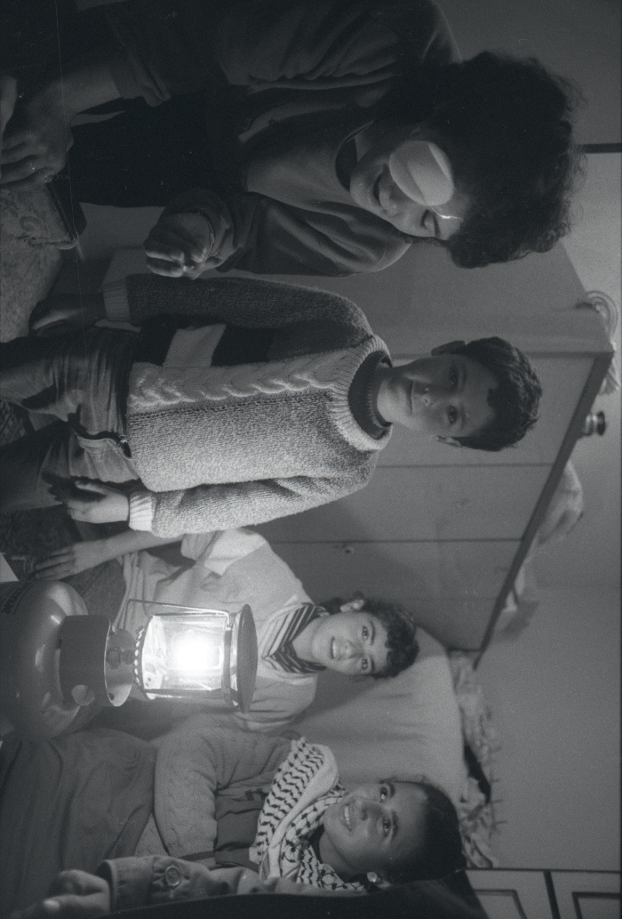 Children of Abu Libdeh Family During Curfew, al-Amari Camp, 1988
