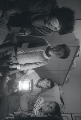 Children of Abu Libdeh Family During Curfew, al-Amari Camp, 1988