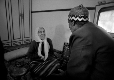 Two Parents from the Abu Libdeh Family During Curfew, al-Amari Camp, 1988