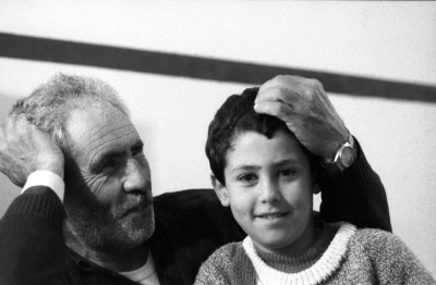 Mohammad Abu Libdeh and his Father During Curfew, al-Amari Camp, 1988