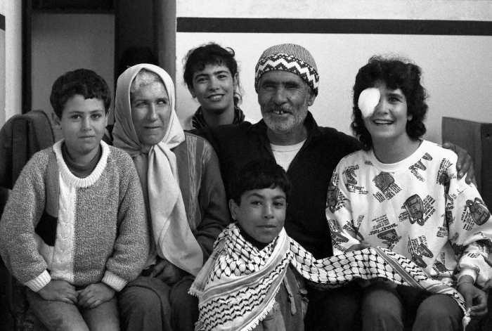 The Abu Libdeh Family During Curfew, al-Amari Camp, 1988
