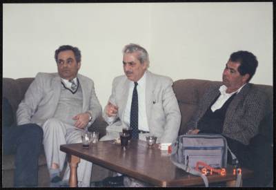 Tawfiq Zayyad during a Meeting Regarding Sending Aid to the West Bank during the First intifada