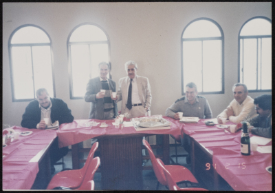 A Farewell Ceremony for the Director of the Water Department in Nazareth Municipality, 1991