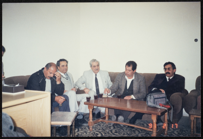 Tawfiq Zayyad during a Meeting Regarding Sending Aid to the West Bank during the First intifada