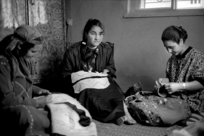 Women Daily Activities under a Curfew in al-Mazra'a ash-Sharqiyya Town , 1988