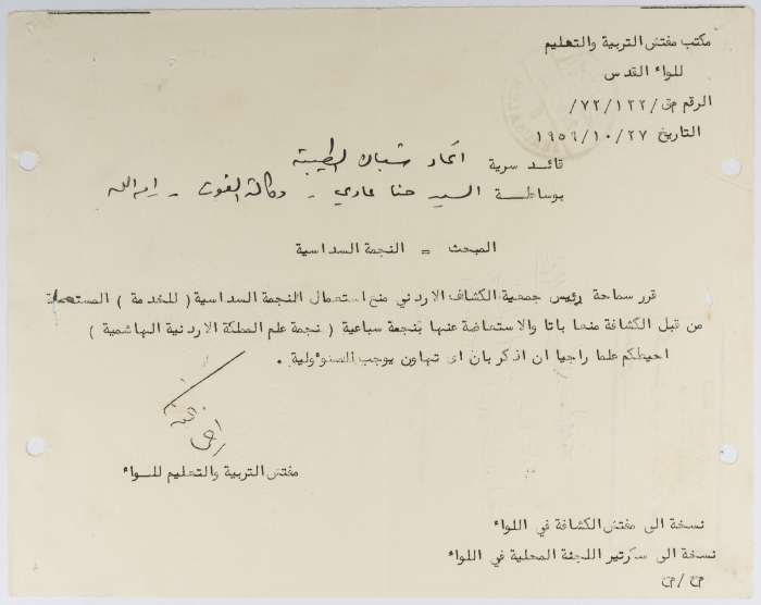 A-Letter from the Ministry of Education Inspector Regarding the Hexagram