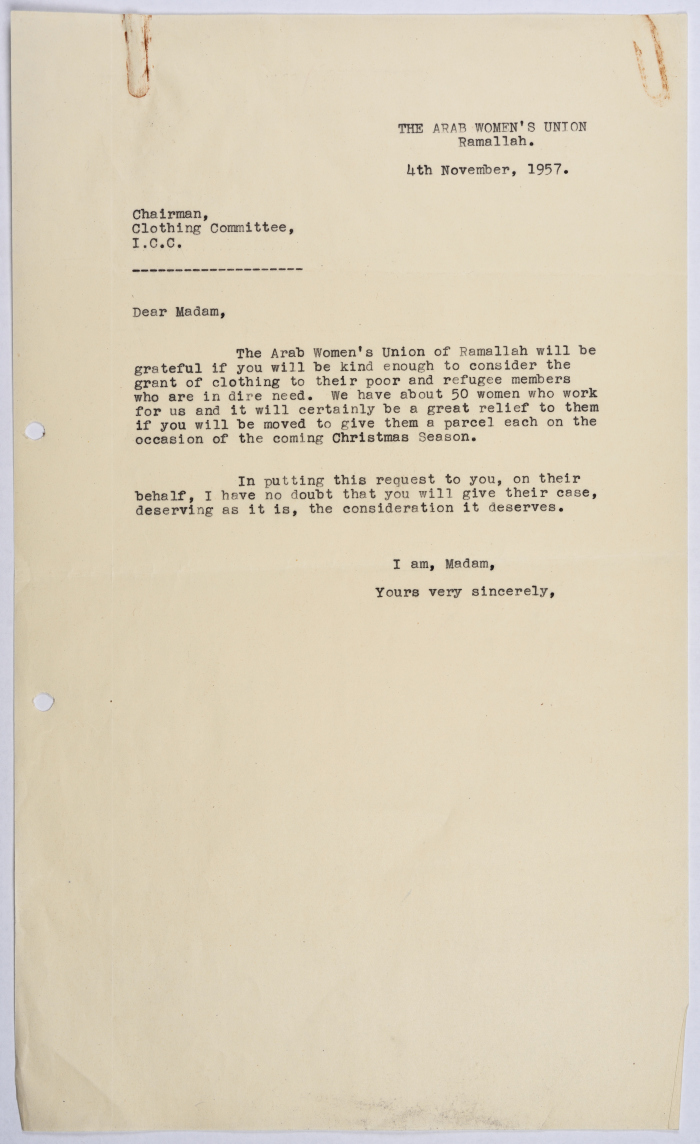 An Introductory Letter of the Women Union in English