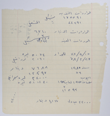 Calculations Sheet