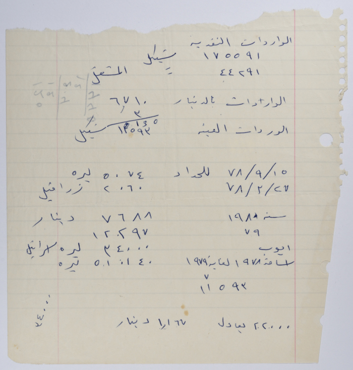 Calculations Sheet