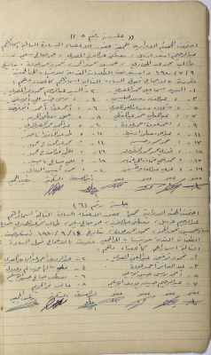 محضرا اجتماعيْن للهيئة الإدارية للجمعية التعاونية لعصر الزيتون في سلفيت، 1980