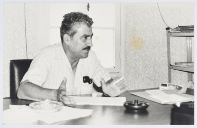 Tawfiq Zayyad at a Meeting