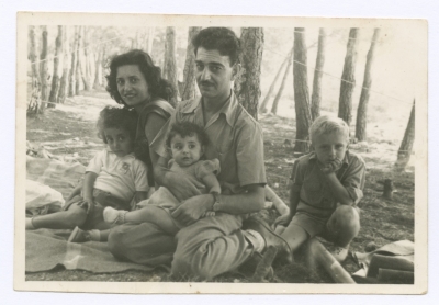 Emile Habibi with his family on a trip