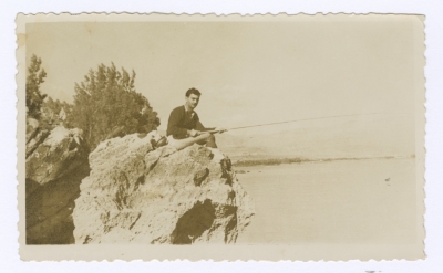 Emile Habibi on a fishing trip