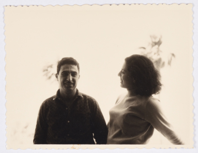 Tawfiq Zayyad with His Wife Naʾila Zayyad 