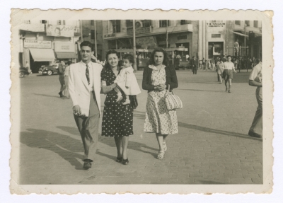 Members of the Habibi and Gibran family in Souq El-Gharb in Beirut