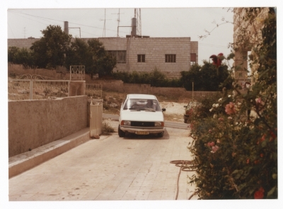 A Photograph of Abla Dajani in Her Car, Beit Hanina, 1980-85