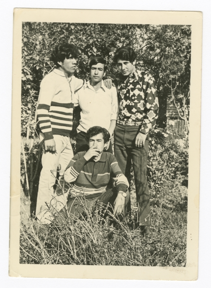 Brothers and Relatives of Farid Shhada in Ramallah Park. 