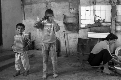 Children Taking Photographs with a Camera 