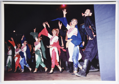 The Folk Arts Band in Birzeit presents the show 