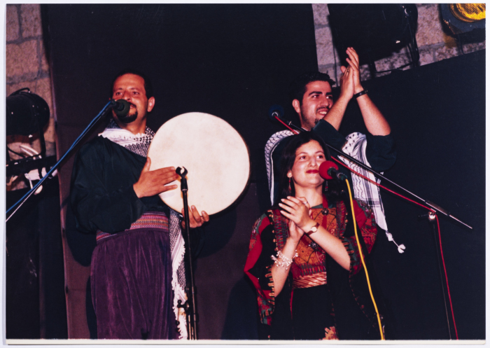 A Glimpse of al-Funoun Troupe's Dance Show “Zaghareed” at the Kick-Off of the Palestine International Festival, 1997