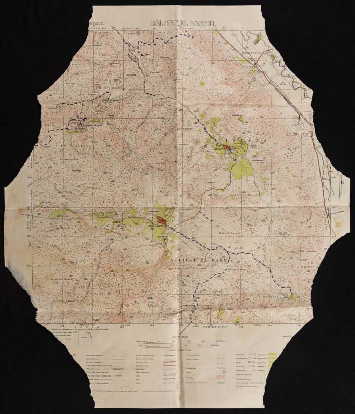 Map of Daliyat al-Karmel, Haifa