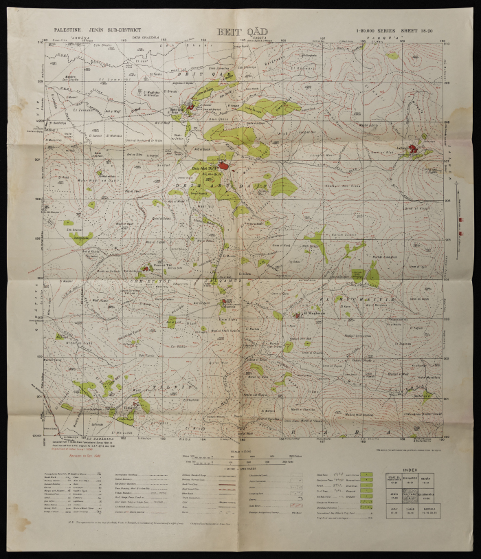 Map of Beit Qad, Jenin