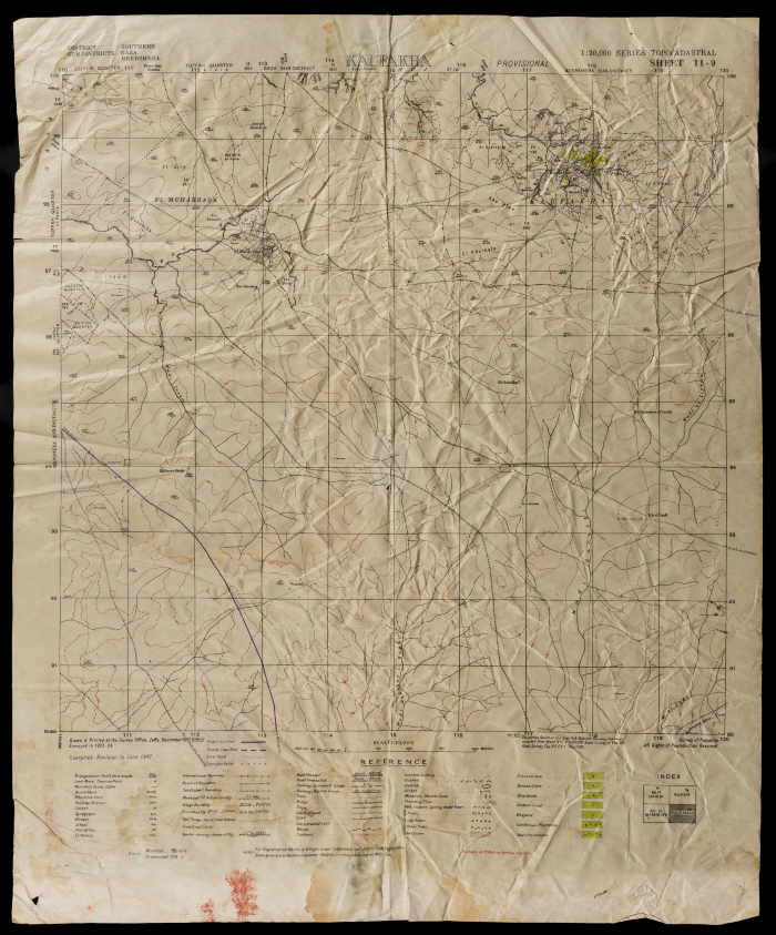 Map of Kawfakha, Bir al-Sabi