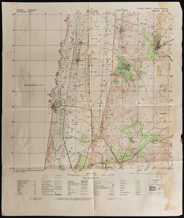 Map of Ijzim, Haifa
