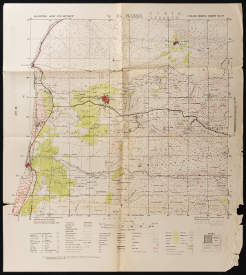 Map of al-Bassa, Acre