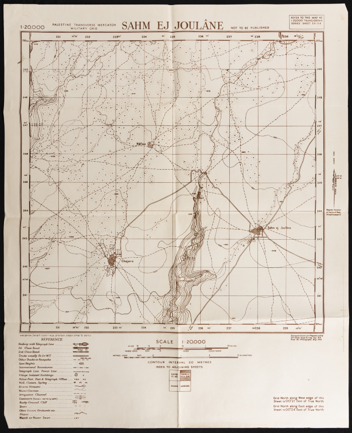 Map of Sahem El Golan, Syria