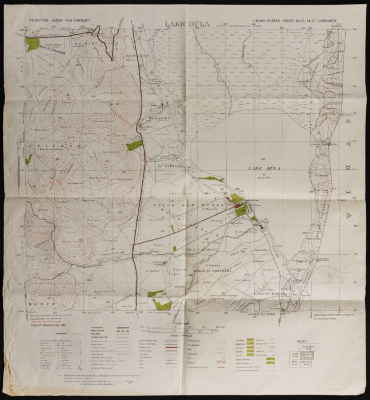 Map of al-Houleh Lake