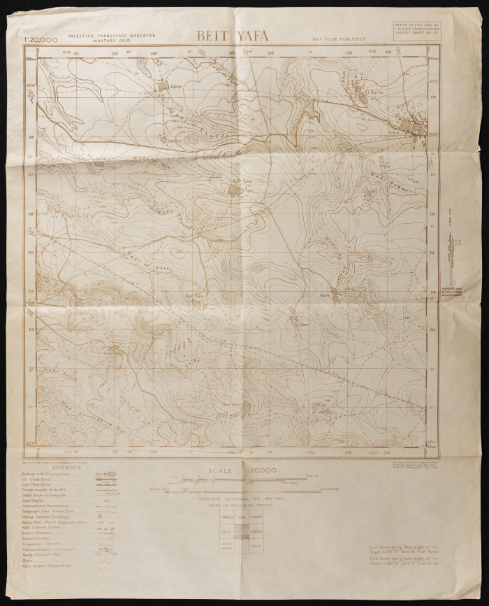 Map of Beit Yafa, Irbid