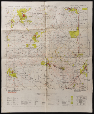 Map of Mount Tabor, Nazareth