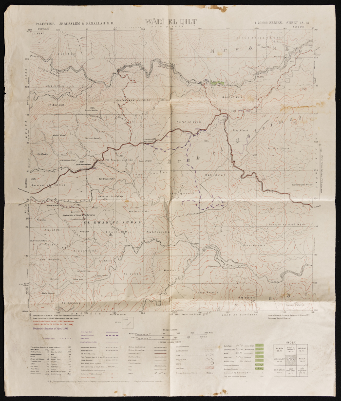 Map of Wadi Qelt