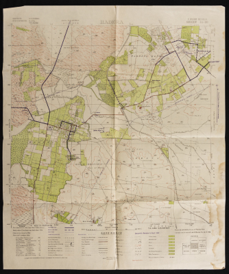 Map of Hadera, Haifa