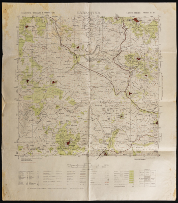 Map of Sebastia, Palestine