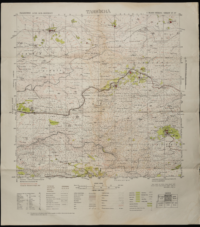 Map of Tarbikha, Acre