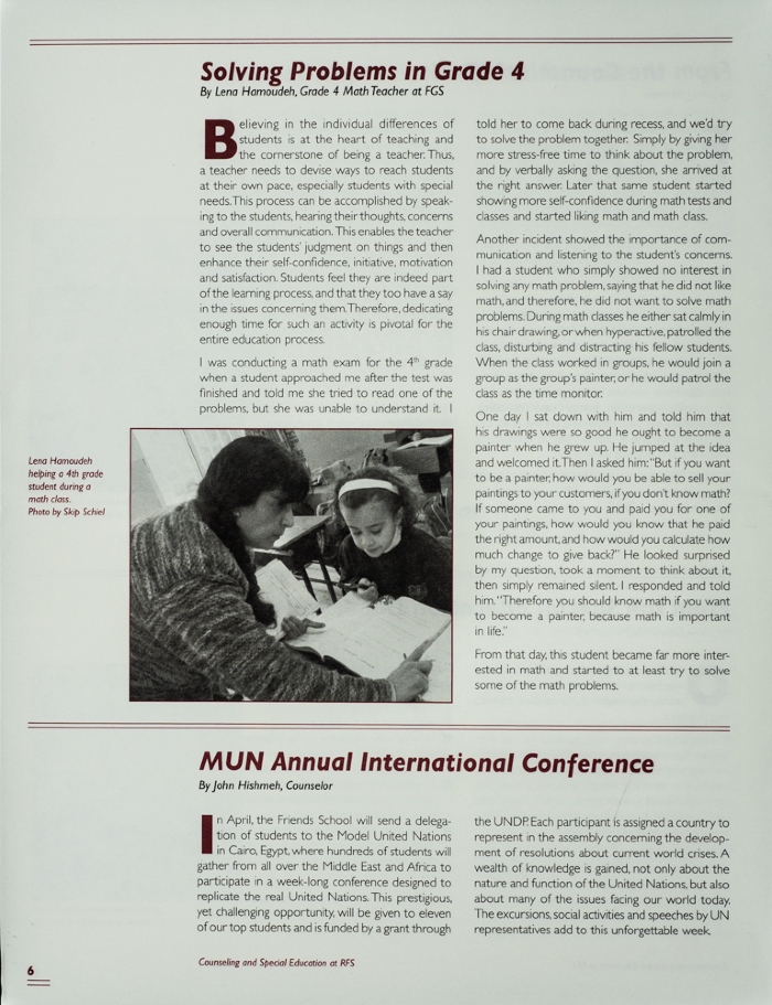Issue 17 of the Friends Schools Newsletter in Ramallah