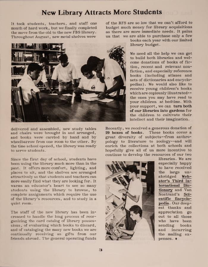 Issue 6 of the Friends Schools Newsletter in Ramallah