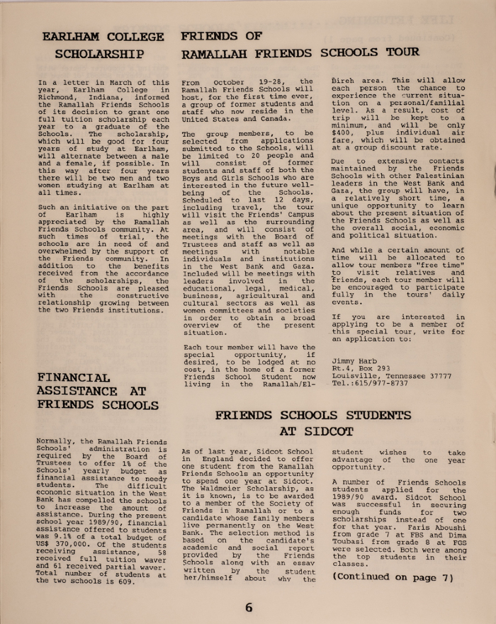 Issue 3 of the Friends Schools Newsletter in Ramallah